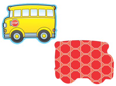 School Buses Mini Cut-Outs