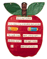 Small Apple Shape Pocket Chart