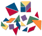 Soft Foam Tangram Puzzles, Set of 30